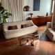 Paul Legeard coffee table with smoked glass and vintage chrome from the 1970s.