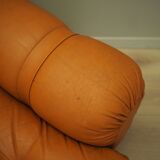 Orange sofa, Space Age design, 1960s, production: Italy