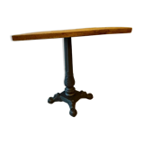 Table bistrot en manguier et fonte