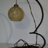 Lampe à poser globe verre de Clichy