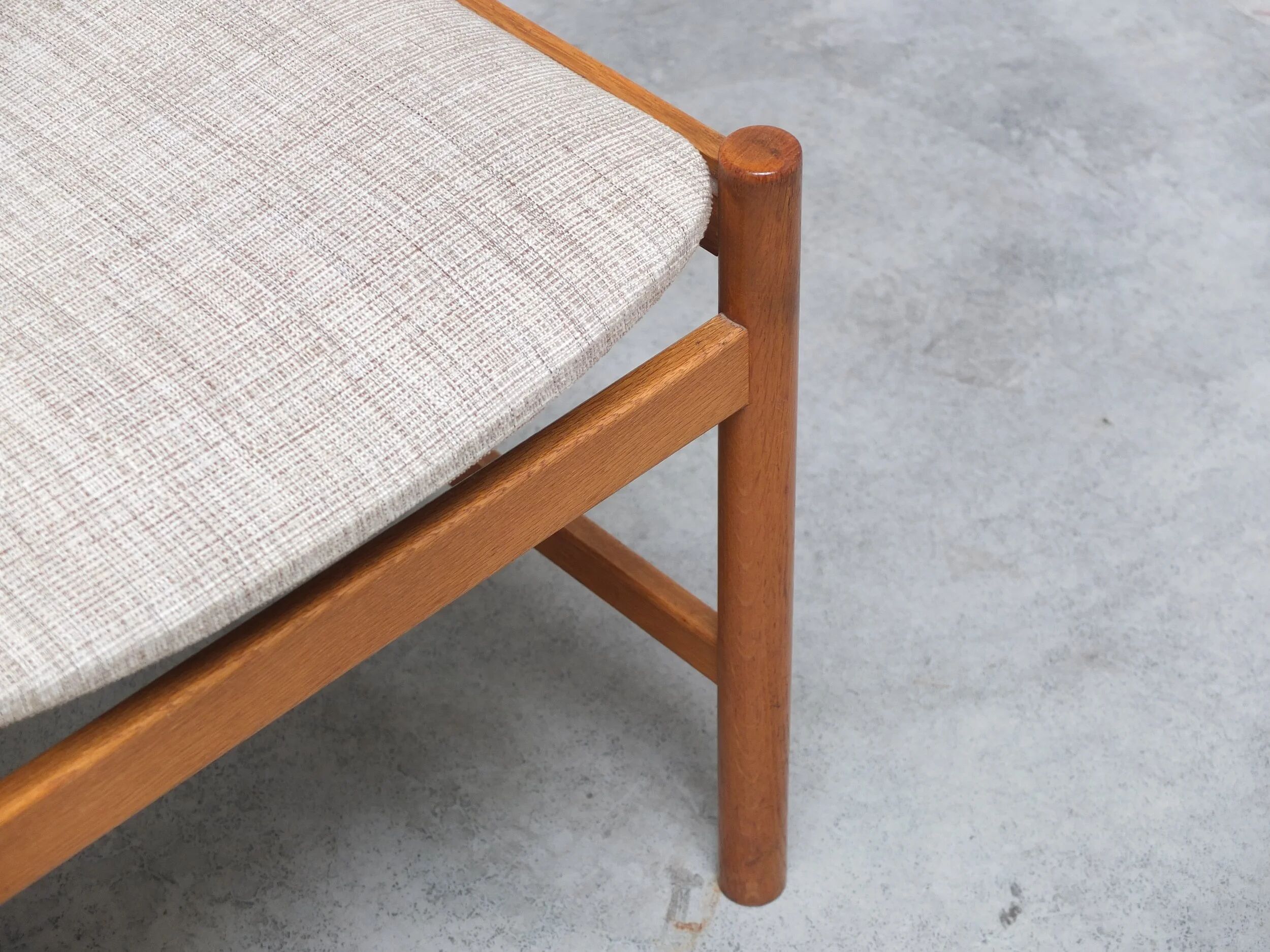 Set of 6 dining chairs in oak by Meubelatelier Vanda Watervliet, 1960s