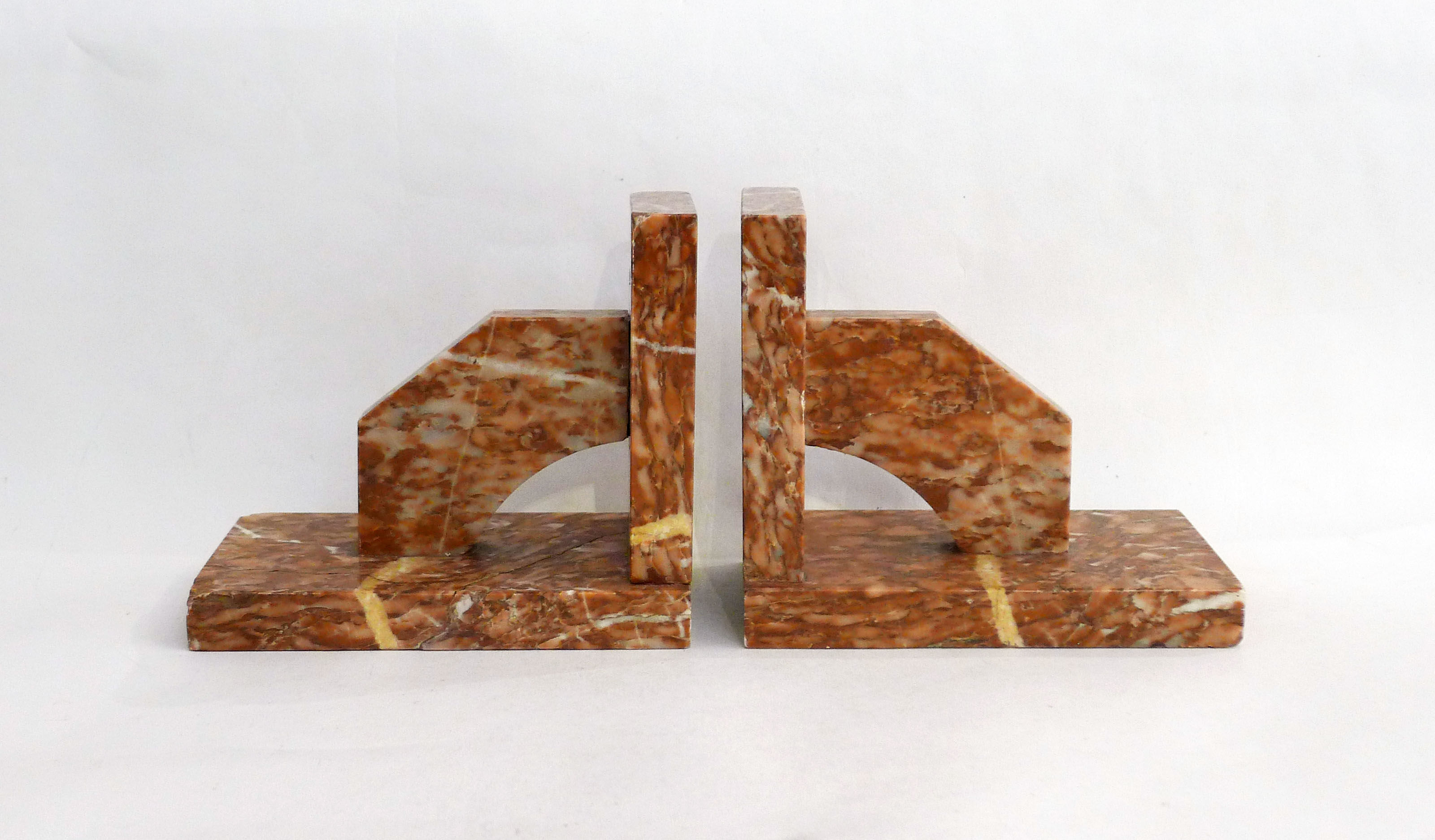 Pair of marble bookends