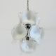 Gino Vistosi Murano glass chandelier with glass discs