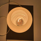 Lampe à poser en verre opalin, 1970