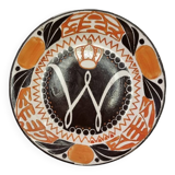 Dutch Inauguration ceramic Plate Of Wilhelmina from 1898