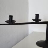 Brutalist candlestick candlestick with 4 metal branches