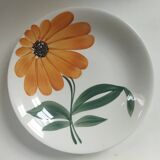 Vintage 1970s Orange Flower Gien Cup