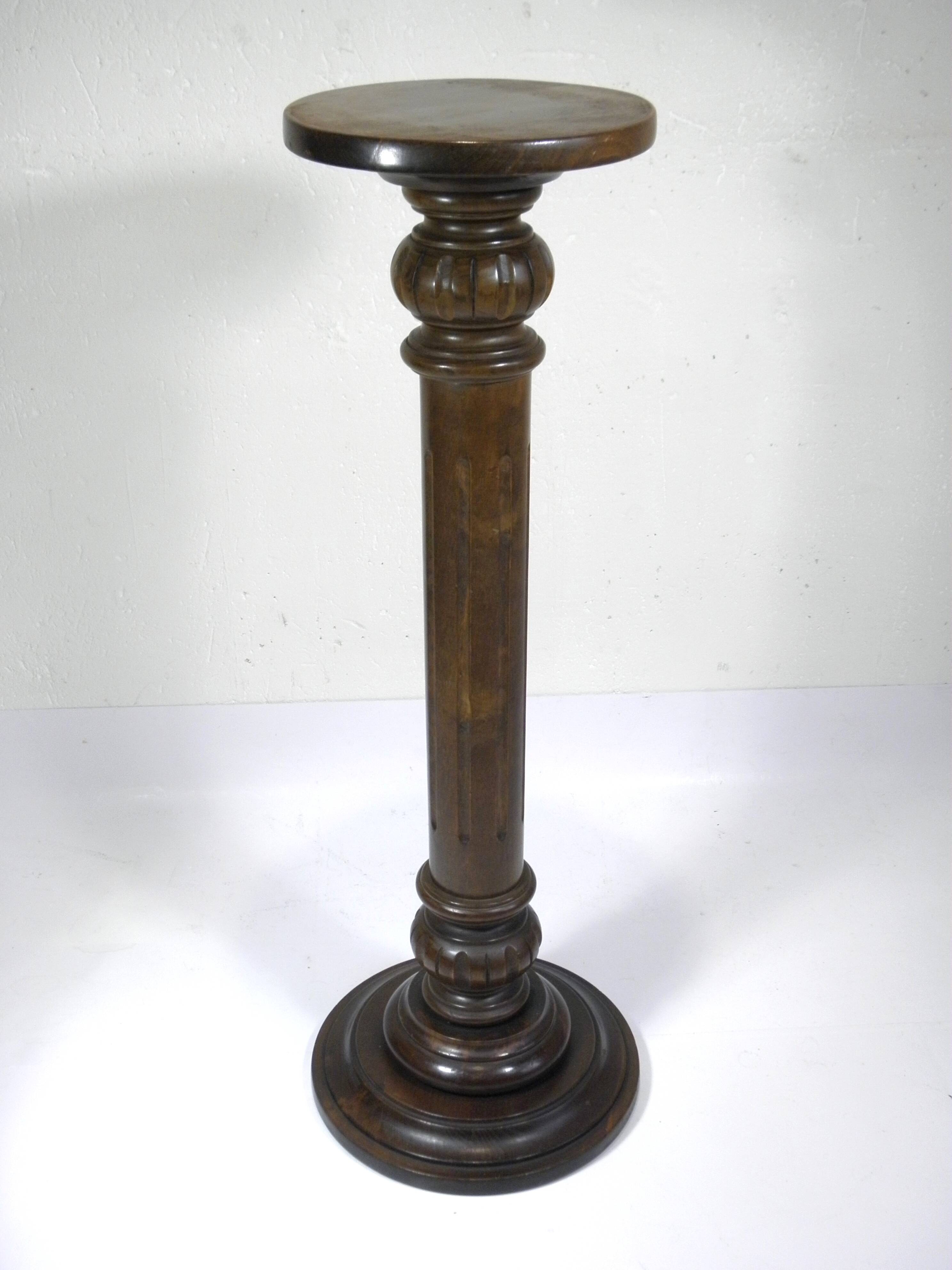 Wooden column pedestal 85 cm