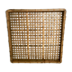 Plateau rotin et bambou  vintage 45X45cm