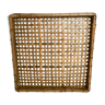 Rattan tray and vintage bamboo 45X45cm