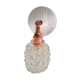 Antique glass wall sconce