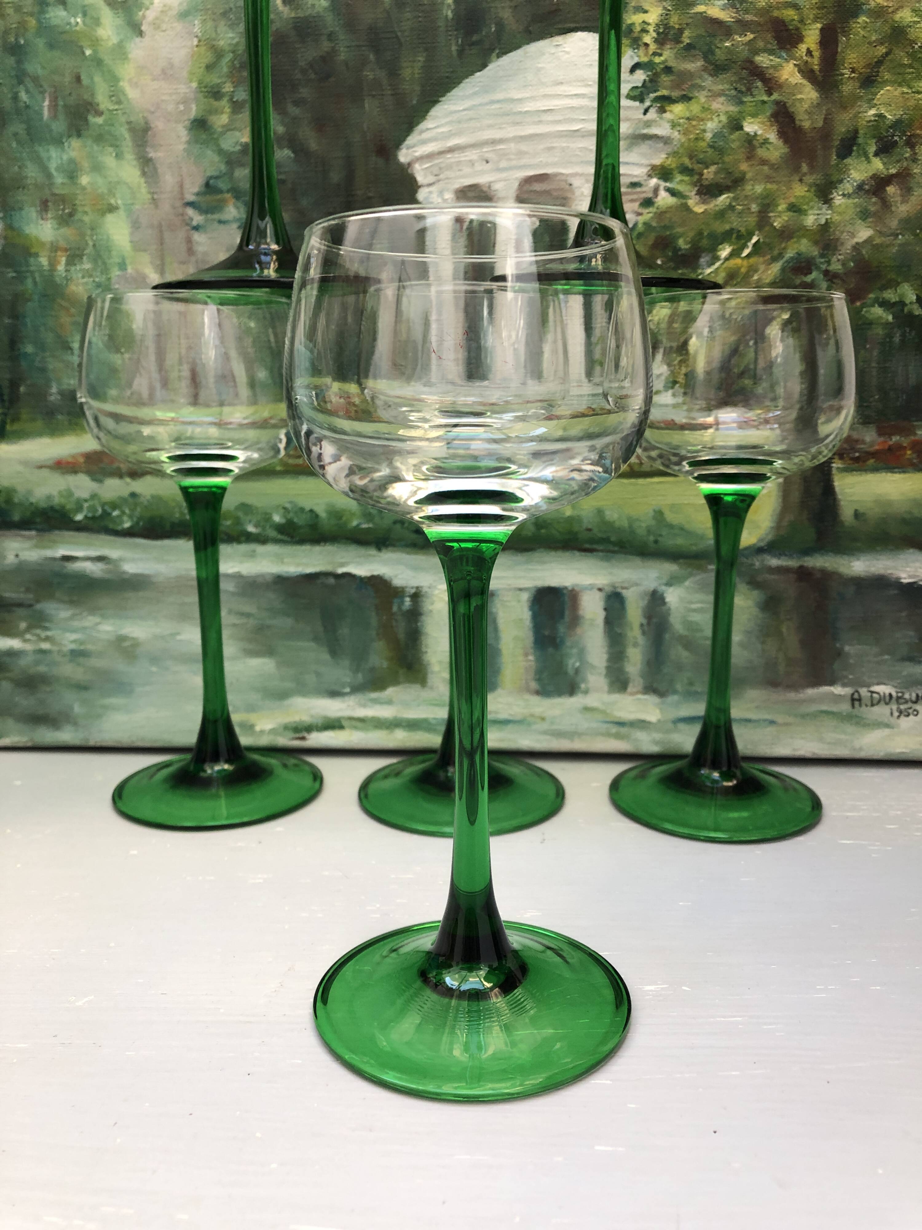 vintage alsace wine glass