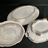 Angoulême Le Renoleau earthenware soup tureen set, 20th century
