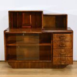 Meuble Vitré Rurka en Ronce de Noyer, Art Déco – 1940