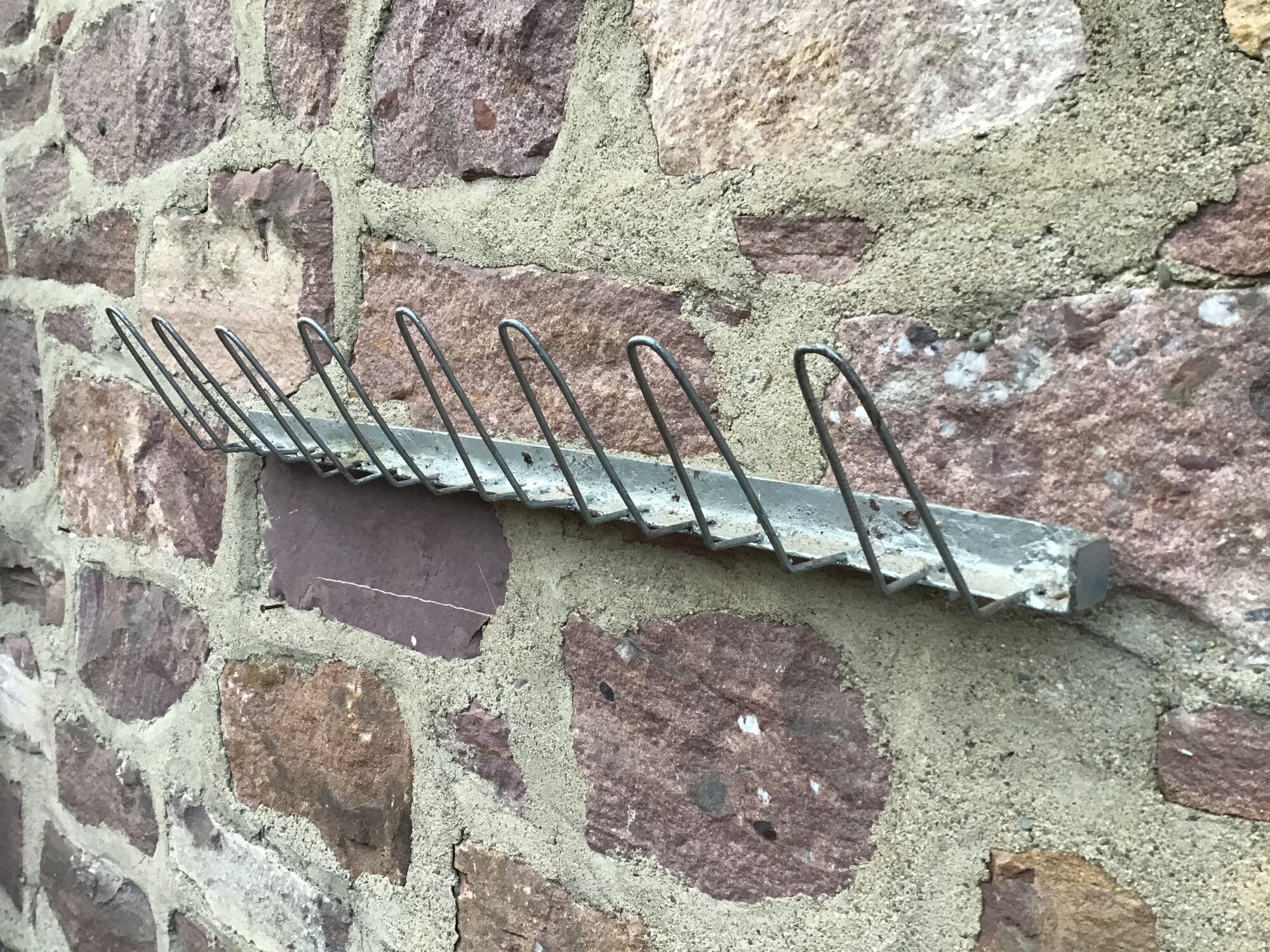 Mid-century metal wall coats door