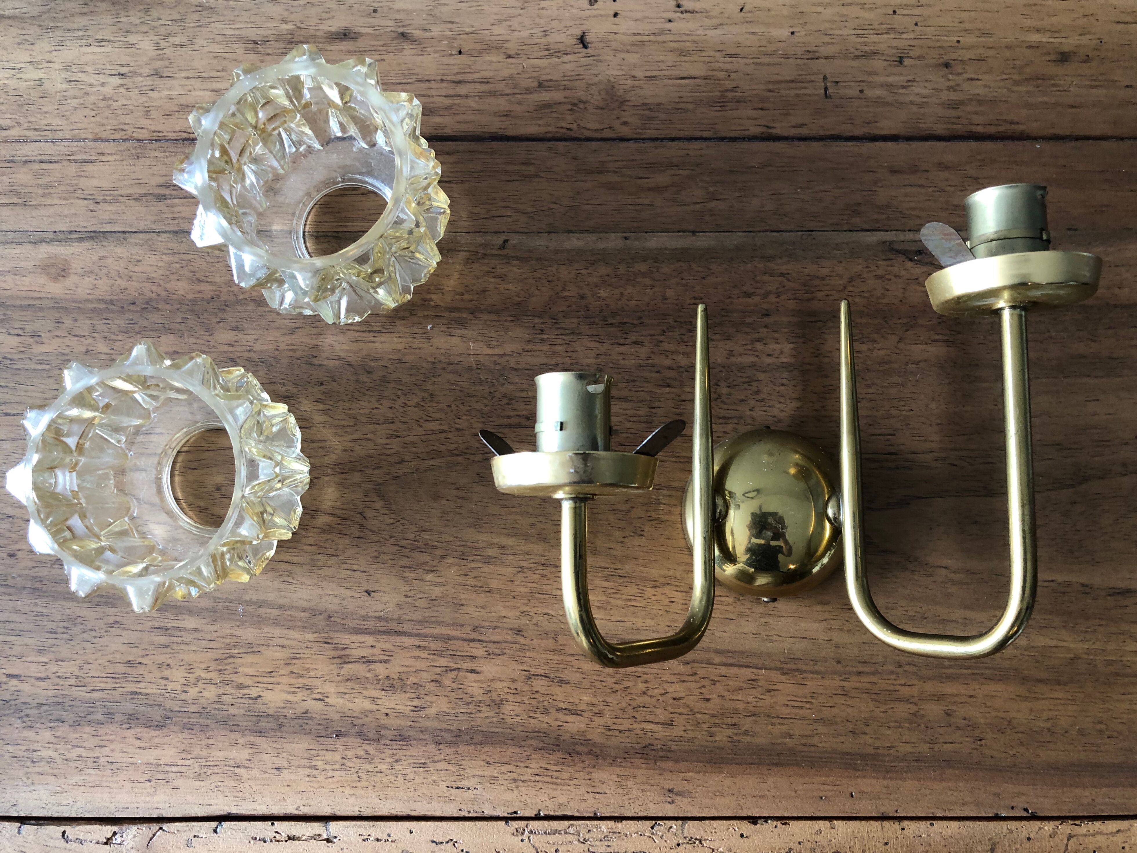 Duo of 50s/60s wall light