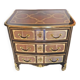 Small St Louis XIV curved chest of drawers Maison Jansen