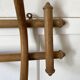 Thonet 1900 curved wooden wall coat rack