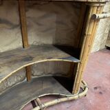 Rattan and bamboo bar