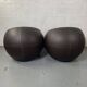 Brown Leather Ball Chair by Finn Stone