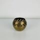 Vintage gold-plated brass candlestick, votive holder
