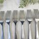 6 vintage stainless steel forks vlm italia