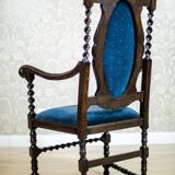 Antique Eclectic Carved Armchairs, 1890s