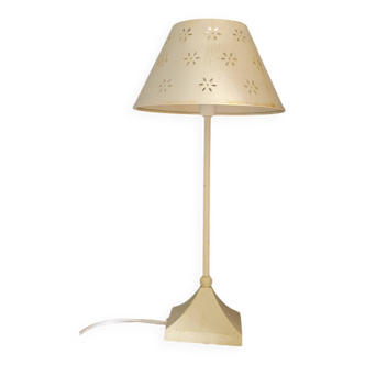 Table lamp in aged metal
