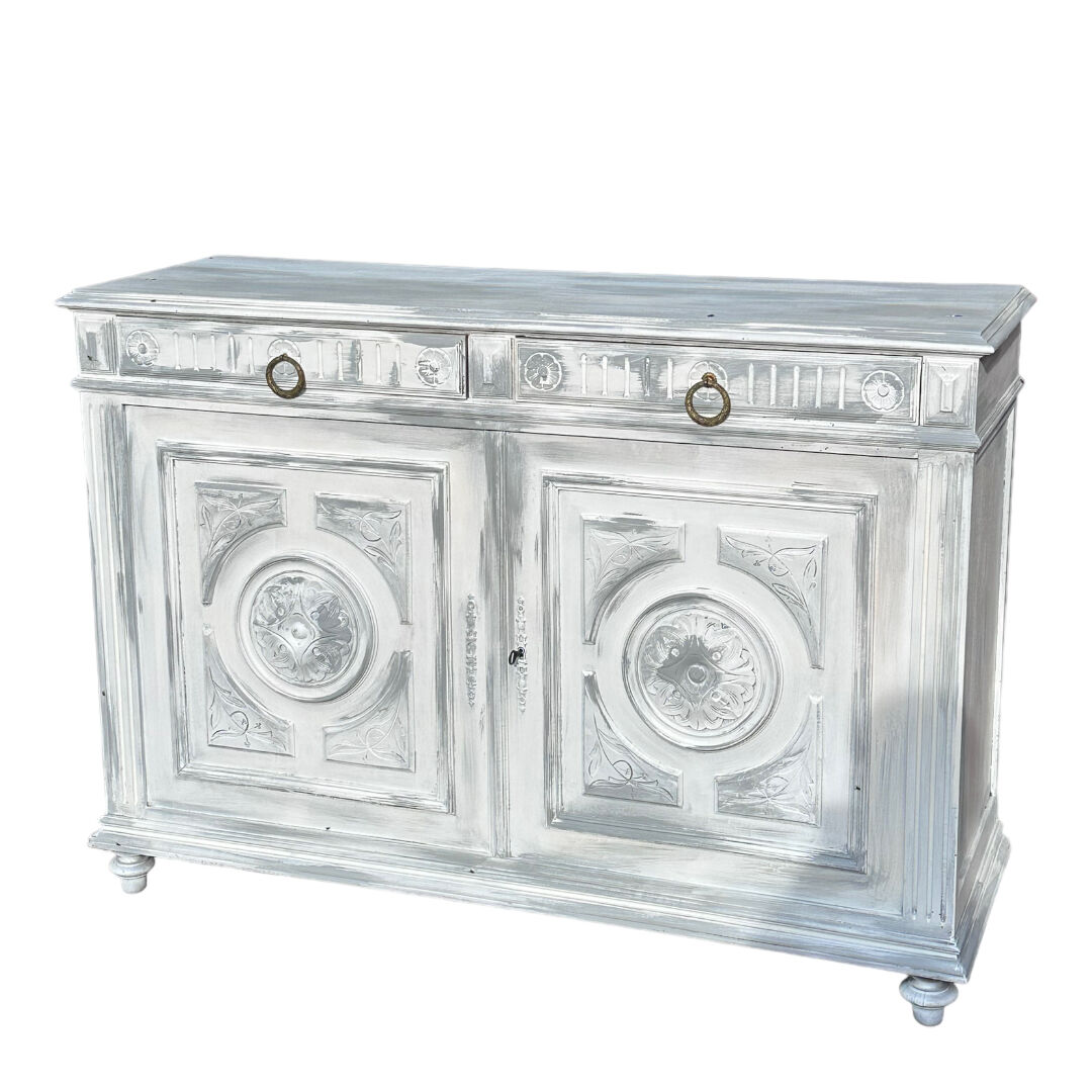 Low wooden sideboard