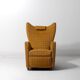 Fauteuil vintage à oreilles inclinable, années 1960