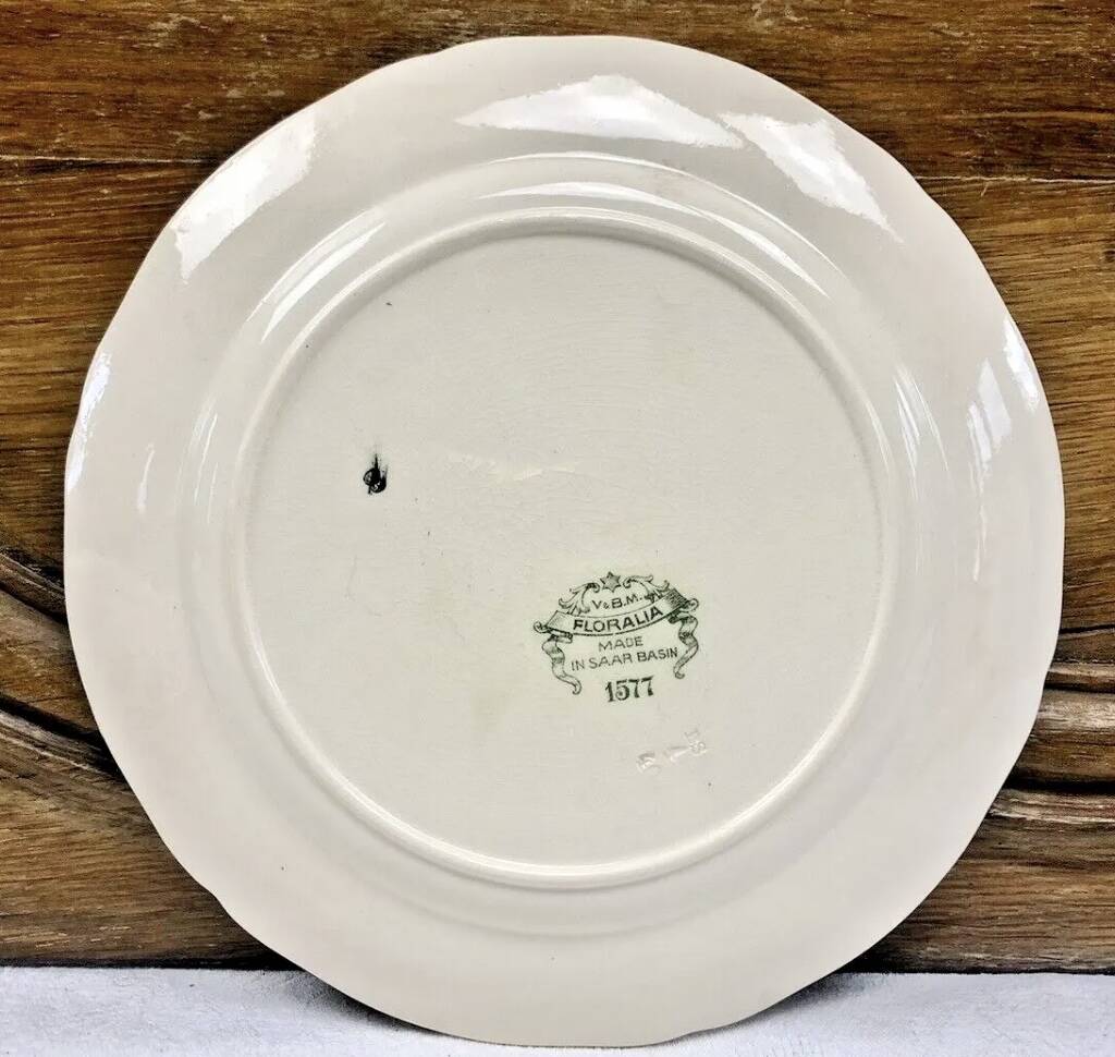 6 old dessert plates Floralia Villeroy & Boch model