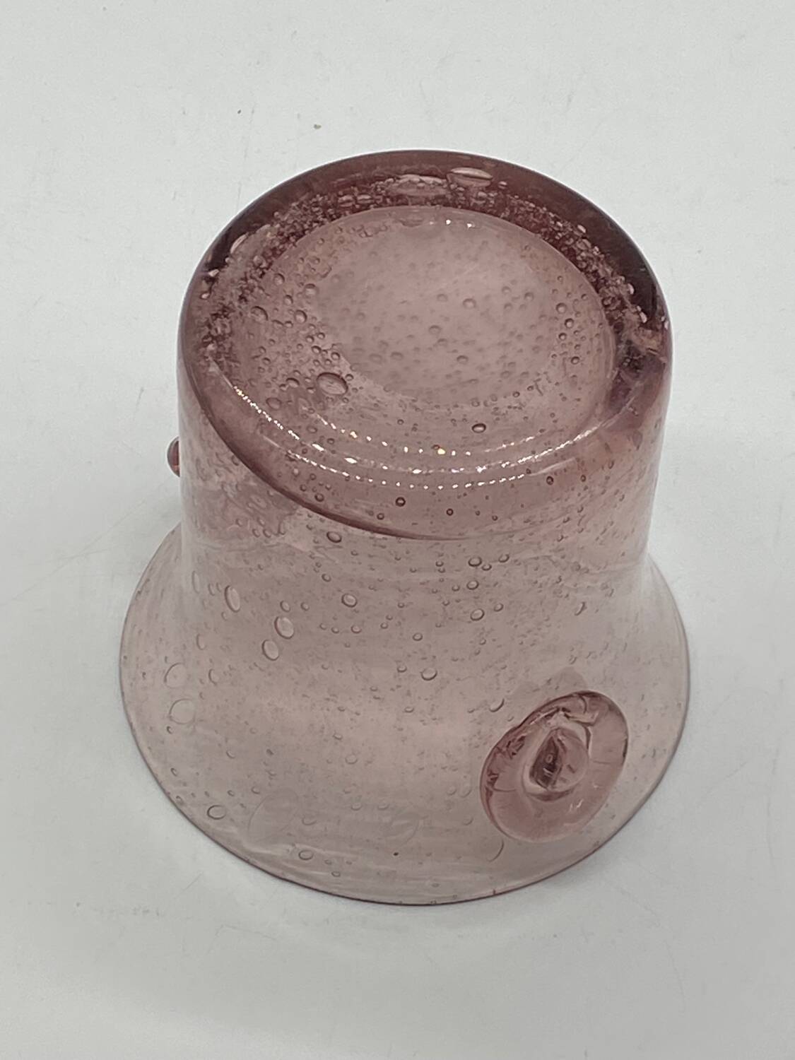 Seau à glaçons / à glace verre bullé, vintage