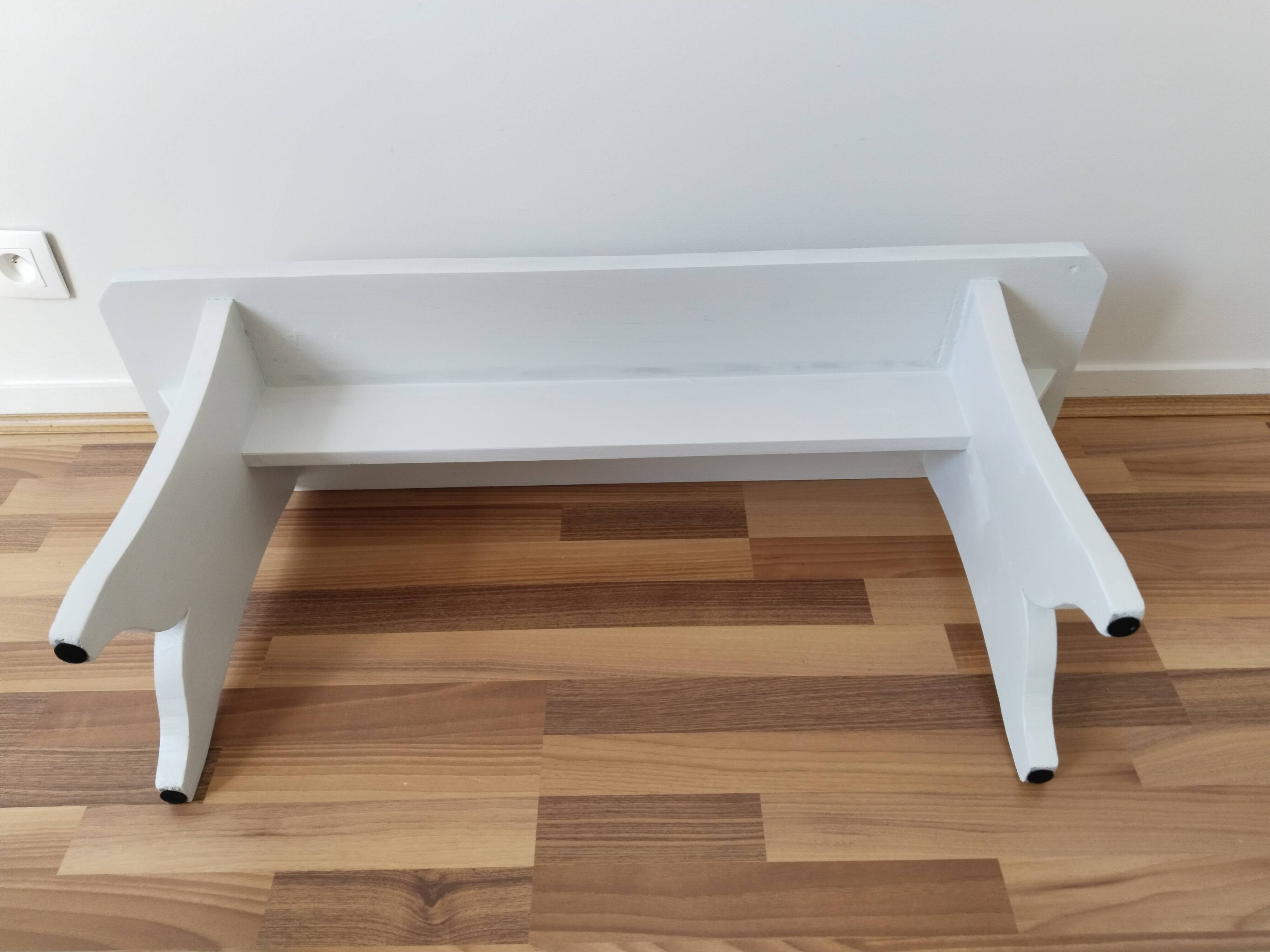 Banc en bois, vintage français