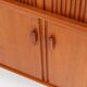 Highboard with tambour doors by Heinrich Riestenpatt