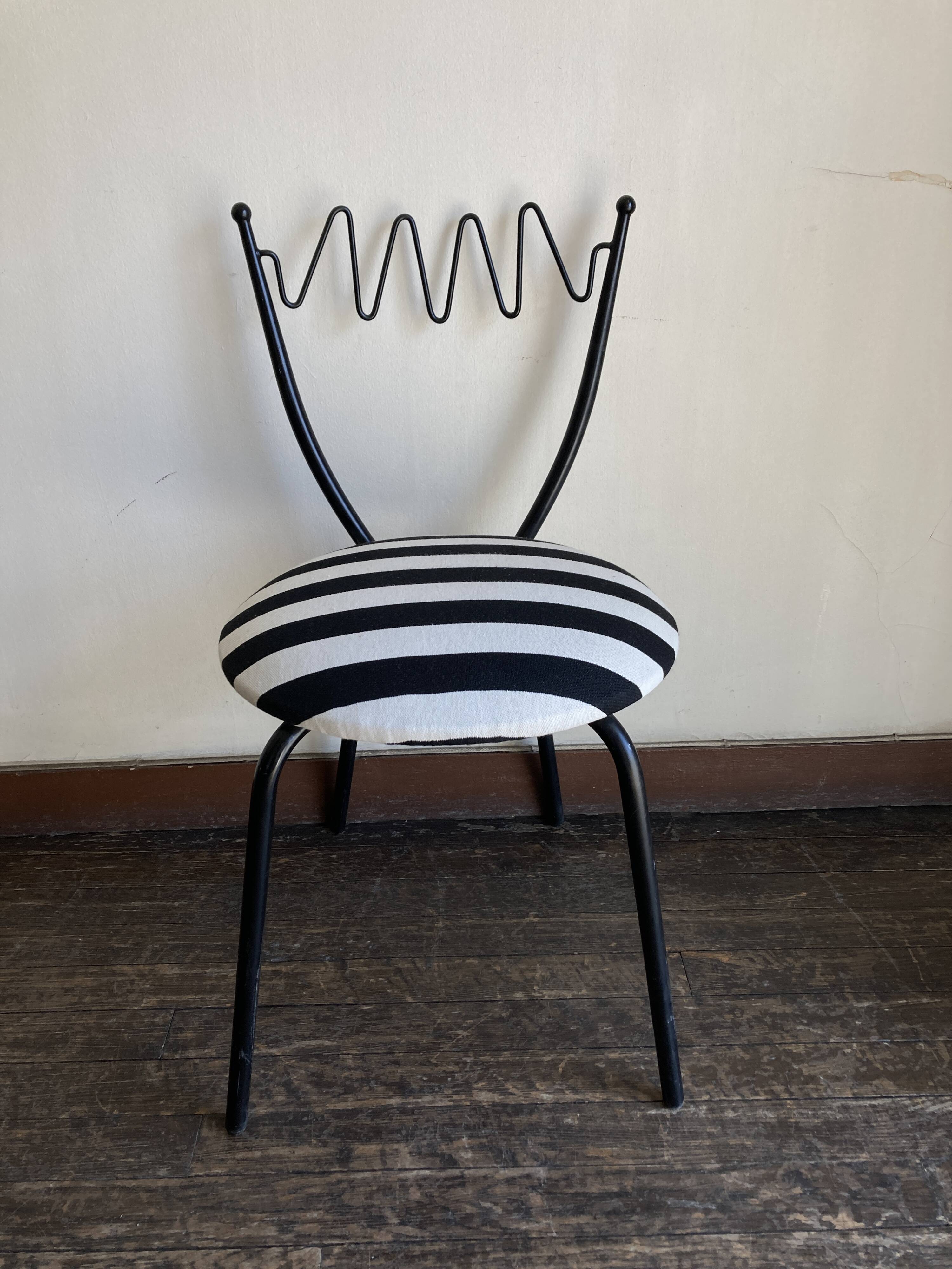 Pair of Barbarian chairs, Italian work, 1980 by Garouste & Bonetti.
