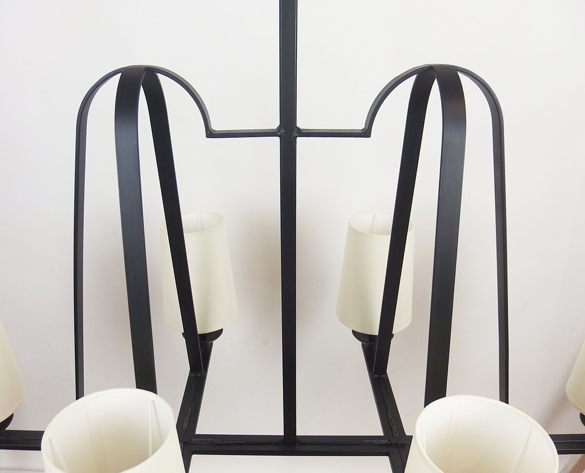 Wrought iron chandelier 1950-60