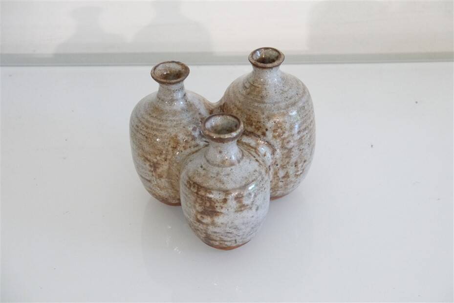 Tripod vase in glazed stoneware 1960