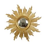 Deknudt Sunburst Sun Mirror Gilded Wood Sixties 69cm