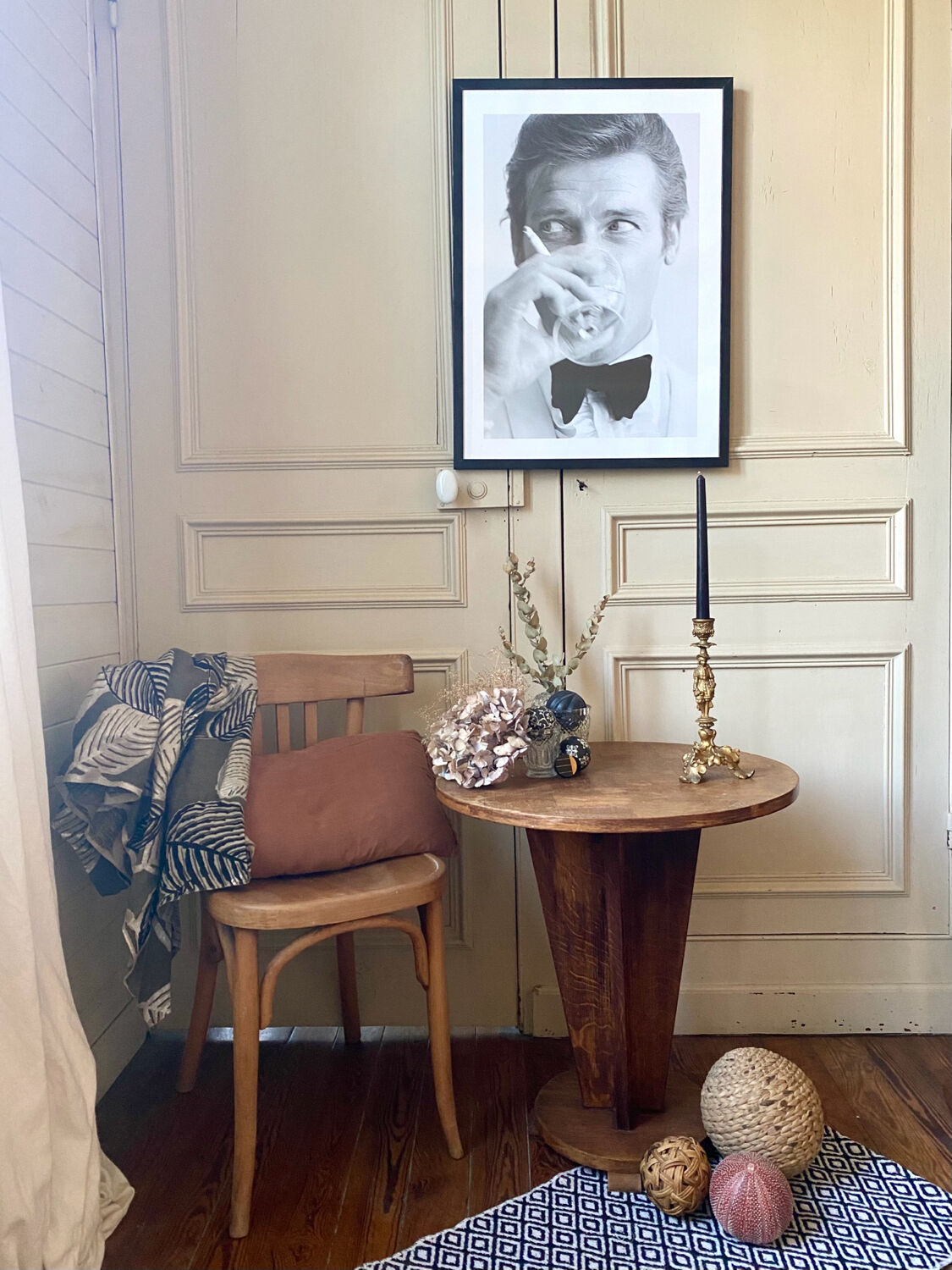 Late 19th century spelter candle holder