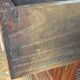 Art Nouveau buffet in carved oak with vine decoration