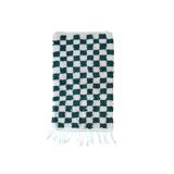 Small Berber rug with green tiles