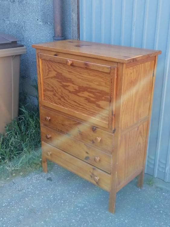 Vintage pine secretary
