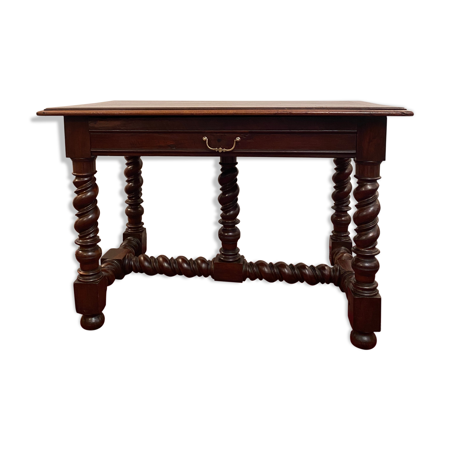 Bureau en noyer d'epoque Louis Xlll