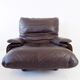 Ligne Roset Marsala brown leather armchair by Michel Ducaroy