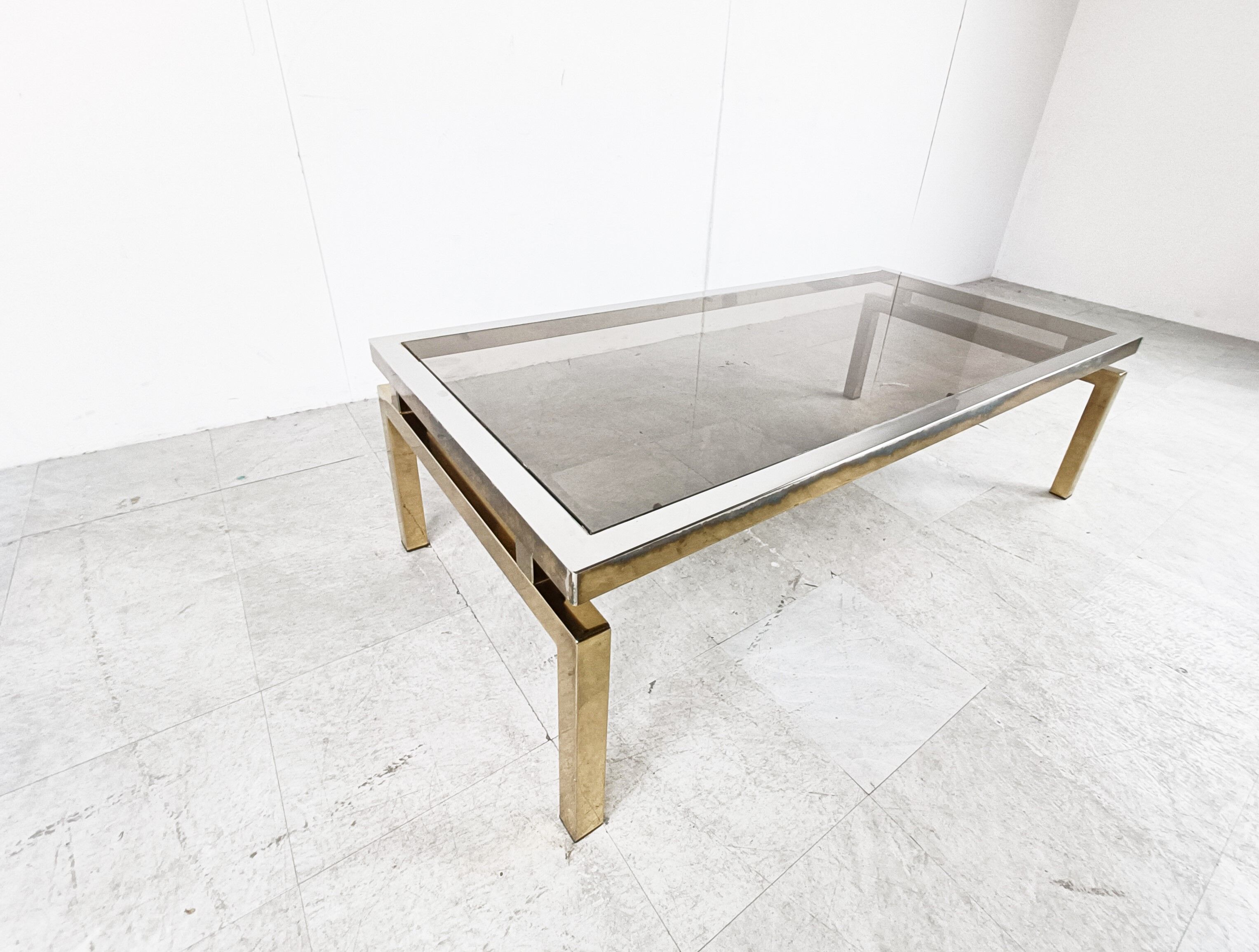 Brass coffee table by, 1970s