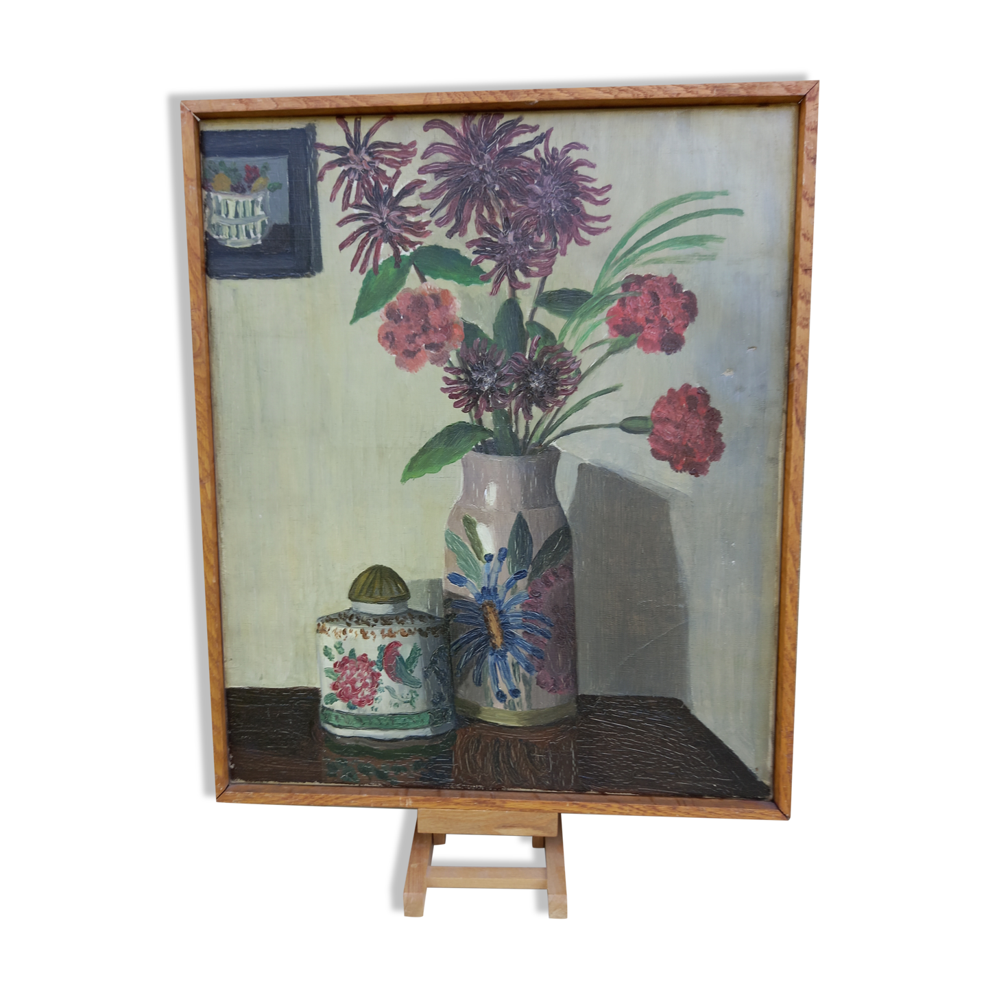 Painting bouquet of flowers Art Deco