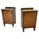 1930s pair of art deco bedside tables, Czechoslovakia