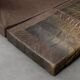 Vintage Mid-Century Modern German Brutalist Brown Leather 2-Seater Sofa