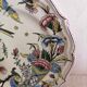Old earthenware plate of Gien, cornucopia décor