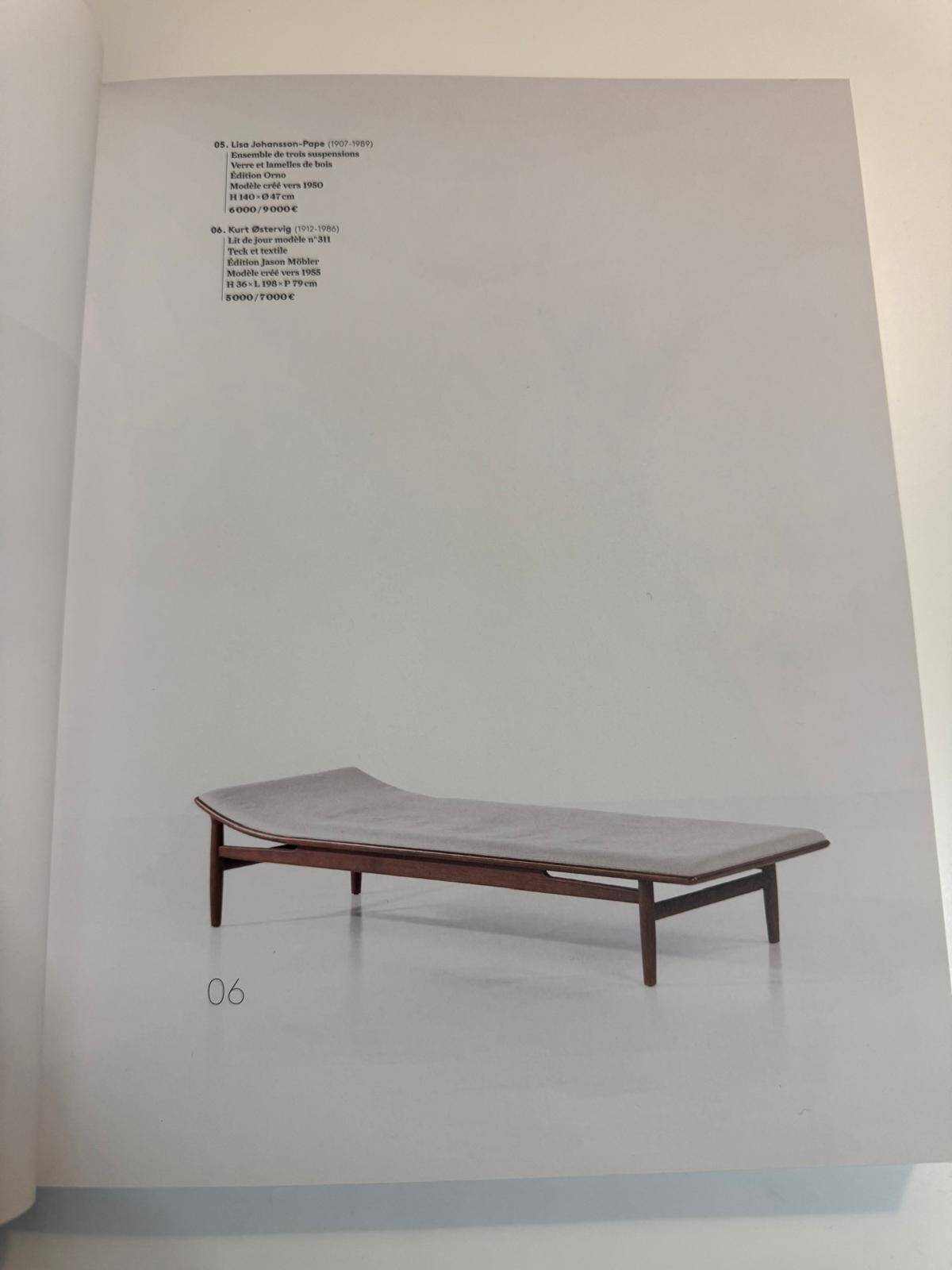 Rare Scandinavian daybed by Kurt Østervig, model 311, in teak, circa 1960.